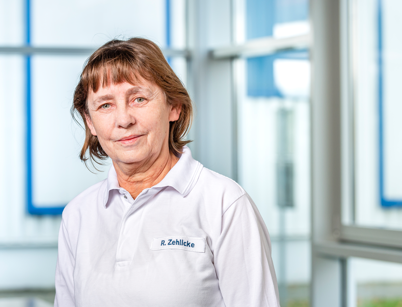 Portrait Roswitha Zehlicke - Mitarbeiterin Produktion