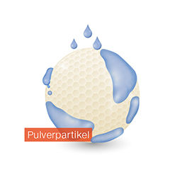 Sprühgranulieren - Pulverpartikel als Ausgangsmaterial