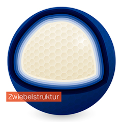 Sprühgranulieren - Es bildet sich eine Zwiebelstruktur um den Partikel