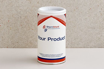 Stehende Pappwickeldose