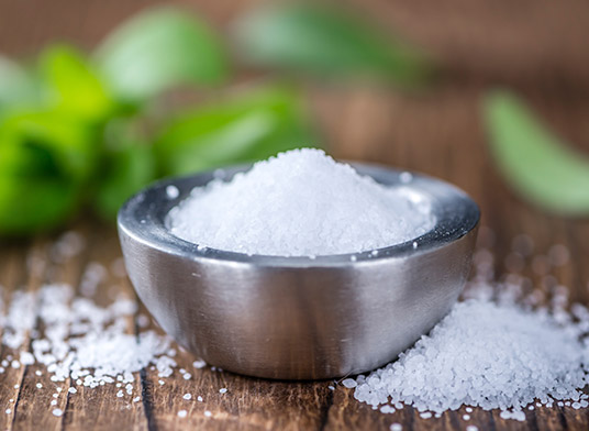 Adaption von Korngrößen und Partikelstrukturen für homogene Mischungen Zuckeraustauschstoff Stevia