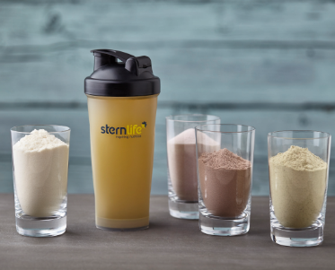 Verschiedene Pulver für Shakes von SternLife